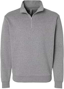 Next Level Unisex Fleece Quarter-Zip Pullover, L, Heather